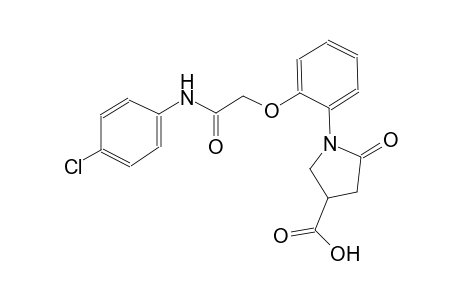 3-pyrrolidinecarboxylic acid, 1-[2-[2-[(4-chlorophenyl)amino]-2-oxoethoxy]phenyl]-5-oxo-