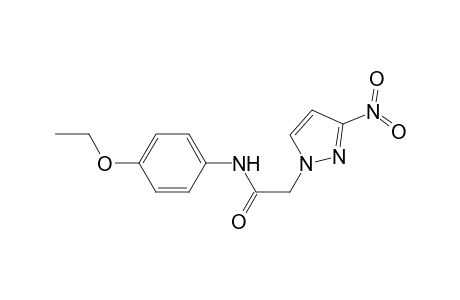 1H-Pyrazole-1-acetamide, N-(4-ethoxyphenyl)-3-nitro-