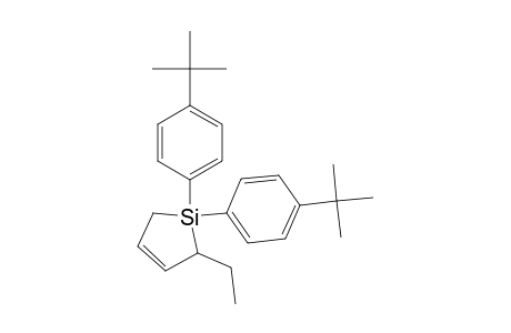 1,1-bis(4-tert-butylphenyl)-2-ethyl-1-silacyclo-3-pentene