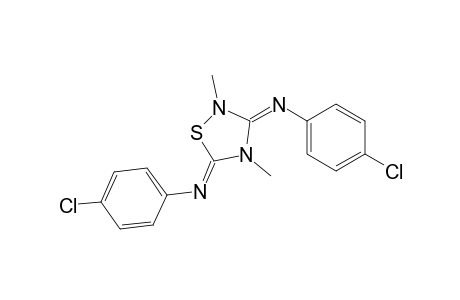 Benzenamine, N,N'-(2,4-dimethyl-1,2,4-thiadiazolidine-3,5-diylidene)bis[4-chloro-