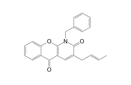 1-Benzyl-3-(but-2'-enyl)2H-[1]-benzopyrano[2,3-b]pyridine-2,5(1H)-dione
