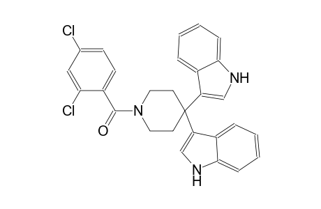 1H-indole, 3-[1-(2,4-dichlorobenzoyl)-4-(1H-indol-3-yl)-4-piperidinyl]-