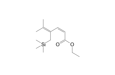 Ethyl (2Z)-5-methyl-4-((1,1,1-trimethylsilyl)methyl)-2,4-hexadienoate