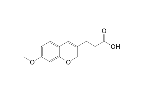 .beta.-(7-methoxy-2H-1-benzopyran-3-yl)propanoic acid