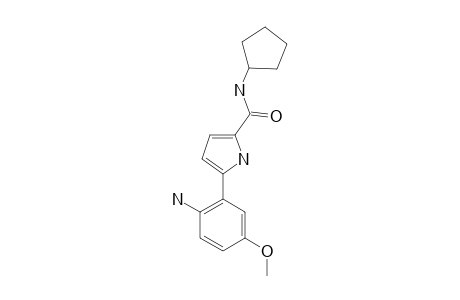 5-(5-METHOXY-2-AMINOPHENYL)-1H-PYRROLE-2-N-CYCLOPENTYL-CARBOXAMIDE