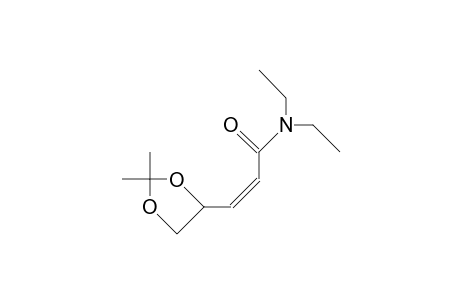 cis-N,N-Diethyl-4,5-O-isopropylidene-4(S),5-dihydroxy-pentenamide