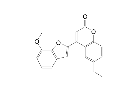 2H-1-benzopyran-2-one, 6-ethyl-4-(7-methoxy-2-benzofuranyl)-