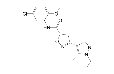 5-isoxazolecarboxamide, N-(5-chloro-2-methoxyphenyl)-3-(1-ethyl-5-methyl-1H-pyrazol-4-yl)-4,5-dihydro-