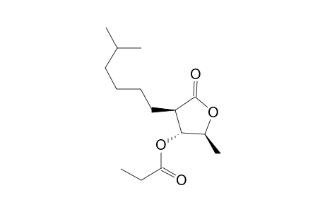 (2S,3R,4R)-2-Methyl-4-(5-methylhexyl)-5-oxotetrahydrofuran-3-yl propionate