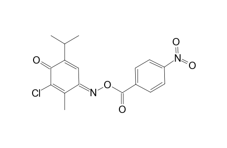 (1E)-3-Chloro-5-isopropyl-2-methyl-2,5-cyclohexadiene-1,4-dione 1-[O-(4-nitrobenzoyl)oxime]