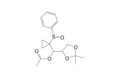 4-[2'-(Phenylthio)-2'-cyclopropano-1-acetoxyethyl]-2,2-dimethyl-1,3-dioxacyclopentane - S-Oxide