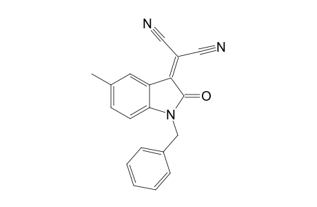 2-(1-benzyl-5-methyl-2-oxoindolin-3-ylidene)malononitrile