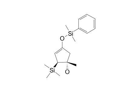 (1S,2S)-4-(dimethyl-phenylsilyl)oxy-1-methyl-2-trimethylsilylcyclopent-3-en-1-ol