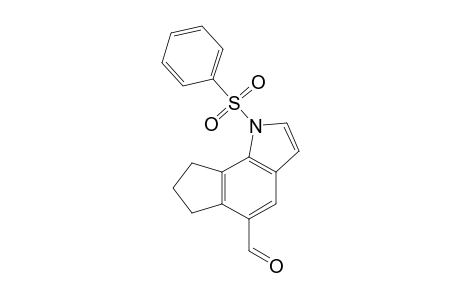 1-(benzenesulfonyl)-7,8-dihydro-6H-cyclopenta[g]indole-5-carbaldehyde