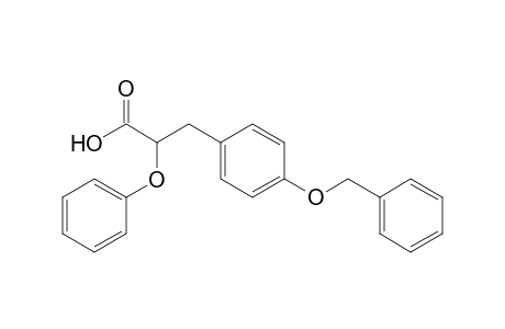 2-Phenoxy-3-(4-phenylmethoxyphenyl)propanoic acid