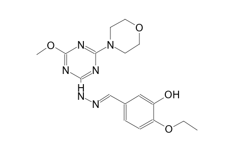 benzaldehyde, 4-ethoxy-3-hydroxy-, [4-methoxy-6-(4-morpholinyl)-1,3,5-triazin-2-yl]hydrazone
