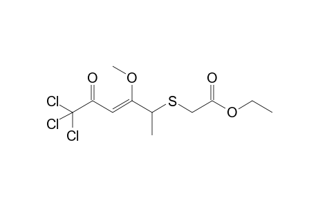 5-(Ethoxycarbonylmethylthio)-1,1,1-trichloro-4-methoxy-3-hexen-2-one