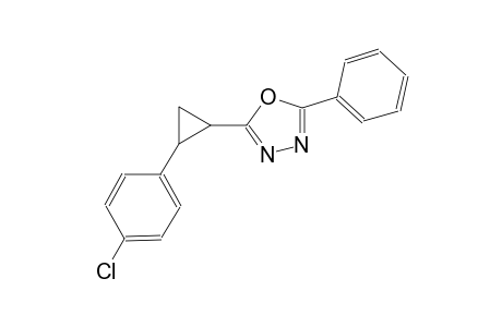 2-[2-(4-chlorophenyl)cyclopropyl]-5-phenyl-1,3,4-oxadiazole
