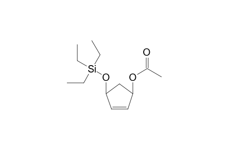 Acetic acid 4-triethylsilanyloxy-cyclopent-2-enyl ester