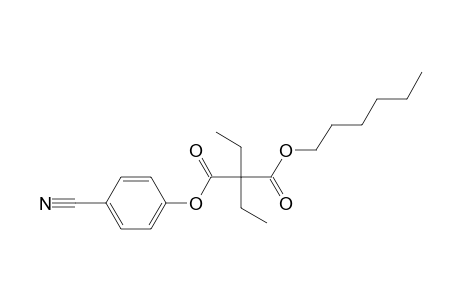 Diethylmalonic acid, 4-cyanophenyl hexyl ester