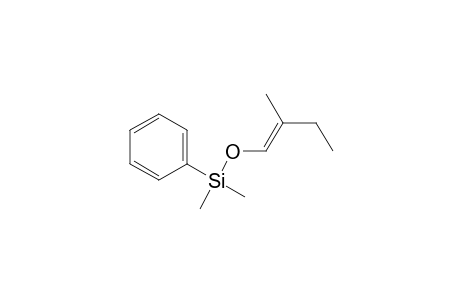 Silane, dimethyl[(2-methyl-1-butenyl)oxy]phenyl-, (E)-