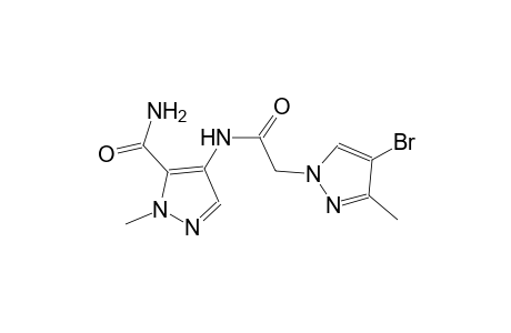 4-{[(4-bromo-3-methyl-1H-pyrazol-1-yl)acetyl]amino}-1-methyl-1H-pyrazole-5-carboxamide