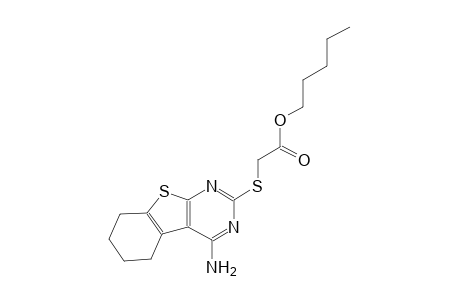 pentyl [(4-amino-5,6,7,8-tetrahydro[1]benzothieno[2,3-d]pyrimidin-2-yl)sulfanyl]acetate