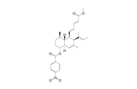4-nitrobenzoic acid [(1R,4R,4aR,5R,6S,8aS)-5-[(1E,3E)-5-keto-5-methoxy-penta-1,3-dienyl]-4,7-dimethyl-6-[(E)-1-methylprop-1-enyl]-1,2,3,4,4a,5,6,8a-octahydronaphthalen-1-yl] ester