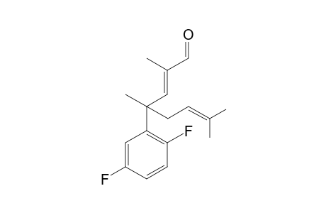 (E)-4-(2,5-Difluorophenyl)-2,4,7-trimethyloct-2,6-dienal