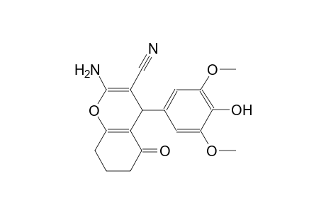 4H-1-benzopyran-3-carbonitrile, 2-amino-5,6,7,8-tetrahydro-4-(4-hydroxy-3,5-dimethoxyphenyl)-5-oxo-