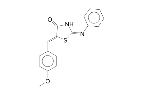 (2Z,5Z)-5-(4-Methoxybenzylidene)-2-(phenylimino)-1,3-thiazolidin-4-one