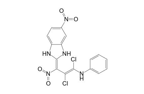 2-(2,3-Dichloro-1-nitro-3-phenylamino-2-propenylidene)-5-nitro-2,3-dihydrobenzimidazole