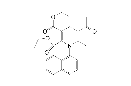 Diethyl 5-acetyl-1,4-dihydro-6-methyl-1-(naphthalen-1'-yl)pyridine-2,3-dicarboxylate