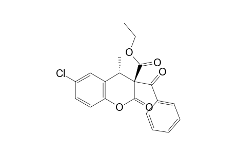 (3R*,4S*)-Ethyl 3-benzoyl-6-chloro-4-methyl-2-oxochroman-3-carboxylate