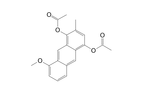 1,4-Anthracenediol, 8-methoxy-2-methyl-, diacetate