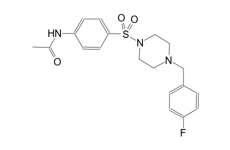 acetamide, N-[4-[[4-[(4-fluorophenyl)methyl]-1-piperazinyl]sulfonyl]phenyl]-