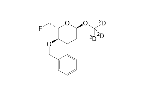 L-.alpha.-([D3]Methyl) 5-O-Benzyl-6-fluoroamicetoside