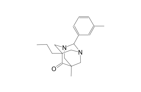 5-methyl-2-(3-methylphenyl)-7-propyl-1,3-diazatricyclo[3.3.1.1~3,7~]decan-6-one