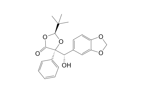 (2S,5S,1'S)-2-(tert-butyl)-5-[1'-hydroxy-1'-(3,4-methylenedioxyphenyl)methyl]-5-phenyl-1,3-dioxolane-4-one