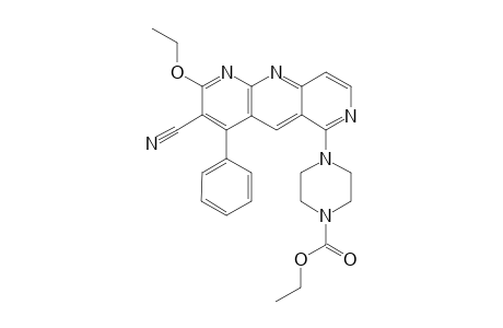 3-Cyano-2-ethoxy-4-phenyl-6-(1-ethoxycabonylpiperazino)-1,7,10-antyridine