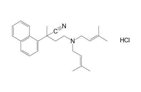 α-{2-[bis(3-methyl-2-butenyl)amino]ethyl}-α-methyl-1-naphthaleneacetonitrile, hydrochloride