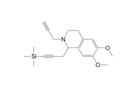 Isoquinoline, 1,2,3,4-tetrahydro-6,7-dimethoxy-2-(2-propynyl)-1-[3-(trimethylsilyl) -2-propynyl]-