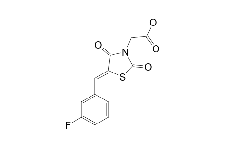 2-[5-(3-fluorobenzylidene)-2,4-diketo-thiazolidin-3-yl]acetic acid