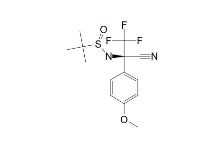 (S)-1,1,1-TRIFLUORO-2-(N-(R)-TERT.-BUTANESULFINYL)-AMINO-2-CYANO-2-(4-METHOXYPHENYL)-ETHANE