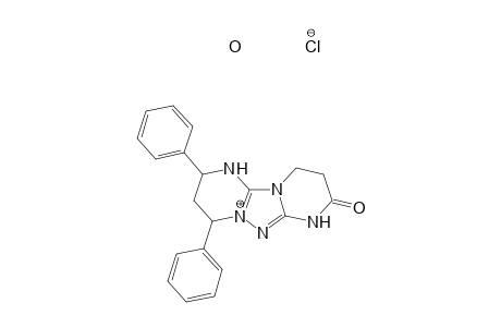 8-Oxo-2,4-diphenyl-1,2,3,4,7,8,9,10-octahydro[1,2,4]triazolo[1,5-a:4,3-a']dipyrimidin-5-ium chloride hydrate