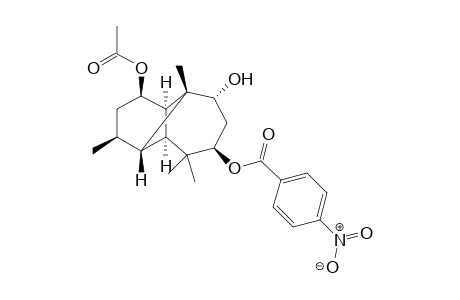 (1R,3S,4S,5S,7R,9R,10R,11R)-1-Acetyloxy-9-hydroxy-7-p-nitrobenzoyloxylongipinane