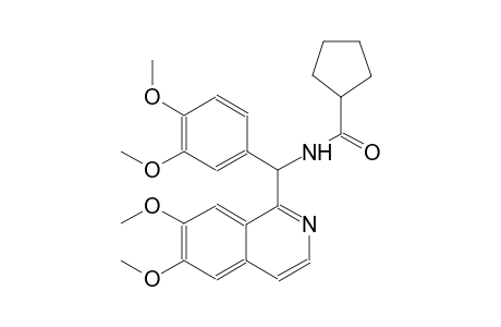 cyclopentanecarboxamide, N-[(6,7-dimethoxy-1-isoquinolinyl)(3,4-dimethoxyphenyl)methyl]-