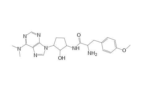 Benzenepropanamide, .alpha.-amino-N-[3-[6-(dimethylamino)-9H-purin-9-yl]-2-hydroxycyclopentyl]-4-methoxy-, [1R-[1.alpha.(S*),2.alpha.,3.beta.]]-