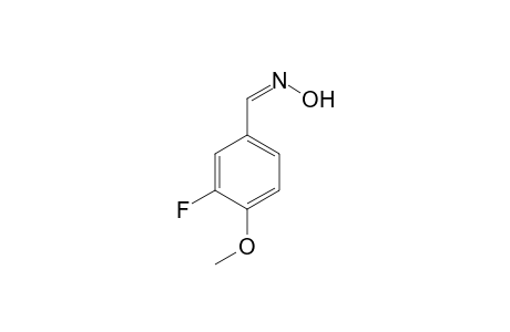 3-Fluoro-4-methoxybenzaldoxime