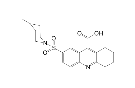 7-(4-Methyl-piperidine-1-sulfonyl)-1,2,3,4-tetrahydro-acridine-9-carboxylic acid